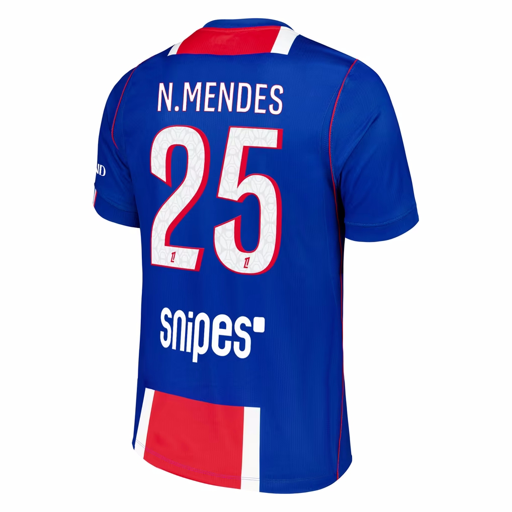 MAILLOT PSG DOMICILE NUNO MENDES 2026-2027 MAILLOT PSG DOMICILE NUNO MENDES 2026-2027